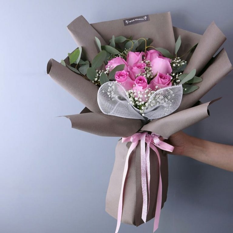 Pink Rose Bouquet – 01 - Wish Flowers