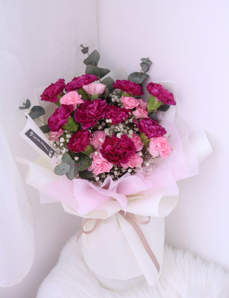 Mix Color Carnation Bouquet – 03 - Wish Flowers