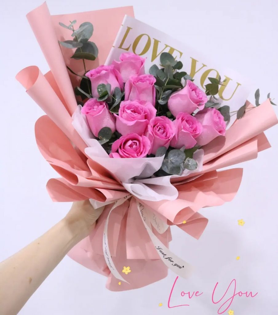 Pink Rose Bouquet – 11 – Wish Flowers