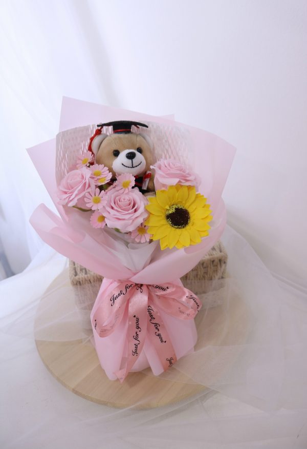 Pink Pride Graduation Bloom (Artificial Flower)