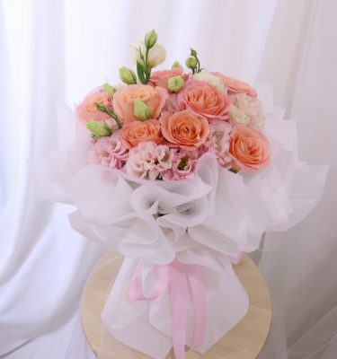 520 Peachy Love Bouquet