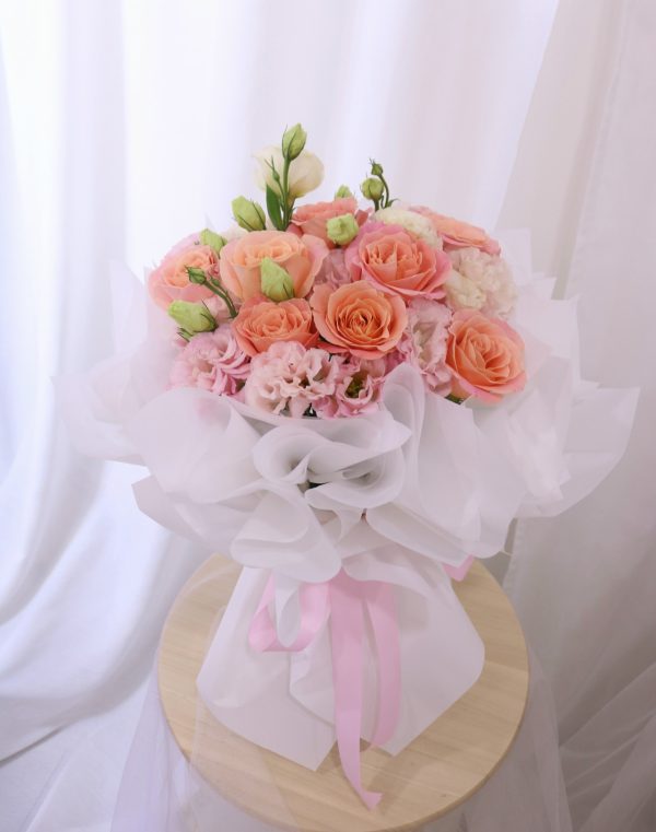 520 Peachy Love Bouquet
