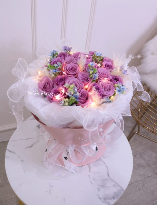 Bow-Tiful Purple Roses